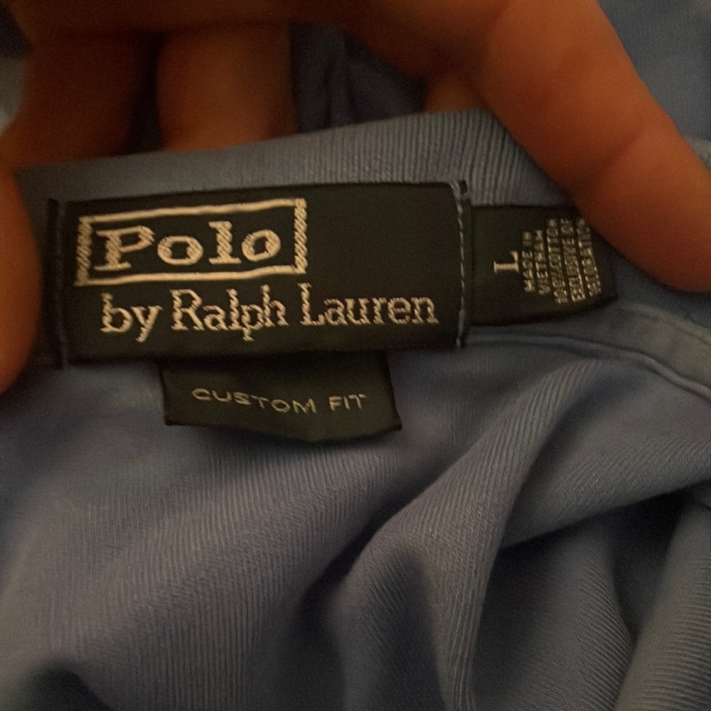 Ralph Lauren custom fit lg baby blue